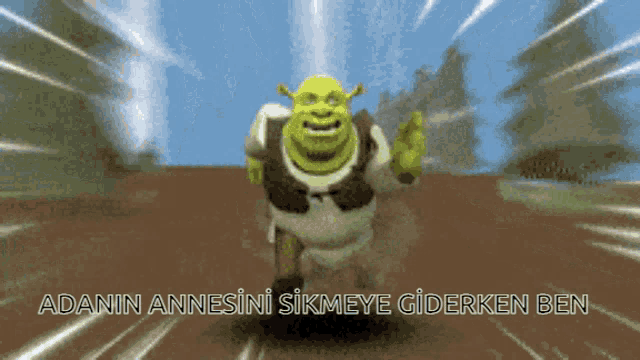 shrek from the movie shrek is dancing in a video