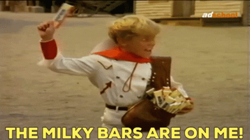 The Milky Bars Are On Me Milky Bar Kid GIF - The Milky Bars Are On Me Milky Bar Kid Milky Bar GIFs
