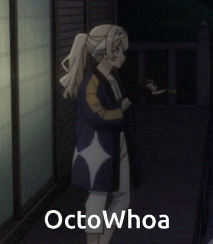 Octo Whoa Anime Girl GIF