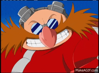 a close up of a cartoon character with a mustache and goggles