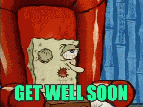 Spongebob Sick GIF - Get Well Get Well Soon Sick GIFs