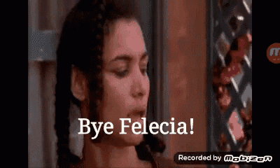 a video of a woman saying bye felecia is recorded by mobizen