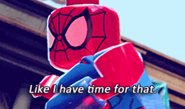 Spider Man Lego GIF - Spider Man Lego Like I Have Time For That GIFs
