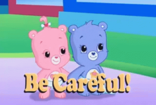 Care Bears Be Careful GIF - Care Bears Be Careful Cute GIFs