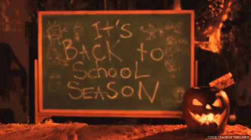 Back To School First Day Of School GIF - Back To School First Day Of School Two Months Until Halloween GIFs