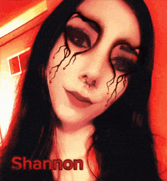 a picture of a woman with the name shannon on the bottom right