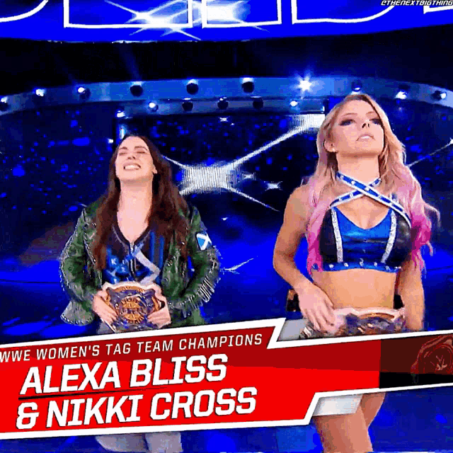 Alexa Bliss Nikki Cross GIF - Alexa Bliss Nikki Cross Wwe GIFs