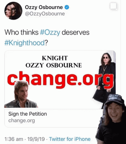 Ozzy Osbourne GIF - Ozzy Osbourne Knight GIFs