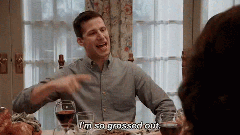 Grossed Out GIF - Andy Samberg Im So Grossed Out Ew GIFs