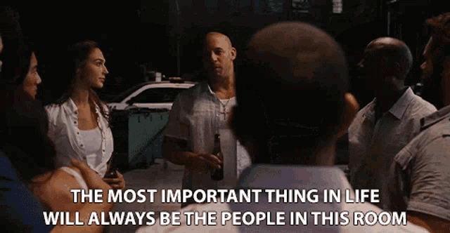 The Most Important Thing In Life Will Always Be The People In This Room You Are All Important GIF - The Most Important Thing In Life Will Always Be The People In This Room You Are All Important Significant In Our Lives GIFs