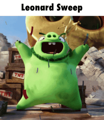 Leonard Angry Birds GIF - Leonard Angry Birds Sweep GIFs