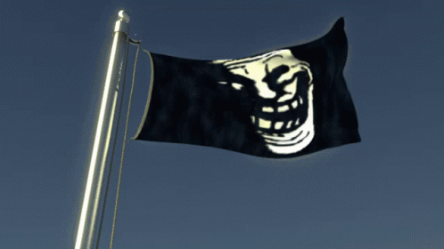 Trollface Flag GIF - Trollface Troll Flag GIFs