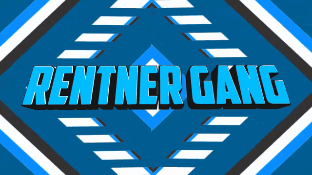 the word rentner gang is displayed on a blue background