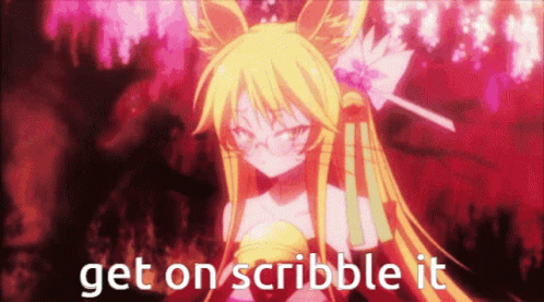 No Game No Life Scribble It Get On Scribble It GIF - No Game No Life Scribble It Scribble It Get On Scribble It GIFs