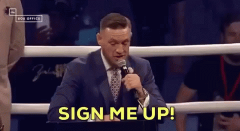 Sign Me Up Conor Mcgregor GIF - Sign Me Up Conor Mcgregor GIFs