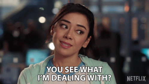 You See What Im Dealing With Aimee Garcia GIF - You See What Im Dealing With Aimee Garcia Ella Lopez GIFs