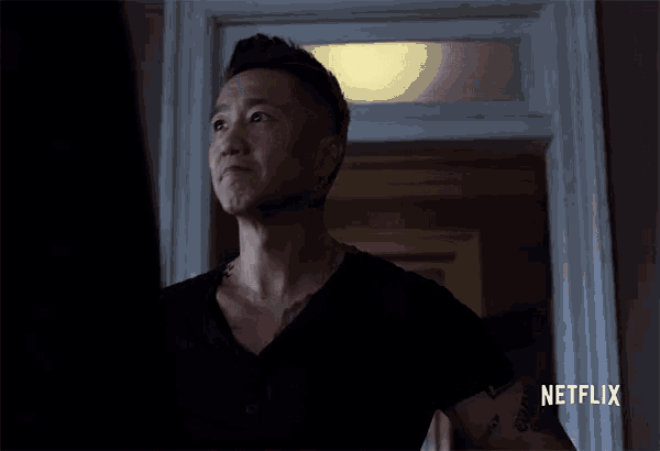 a man says " i never take no for an answer " in front of a door