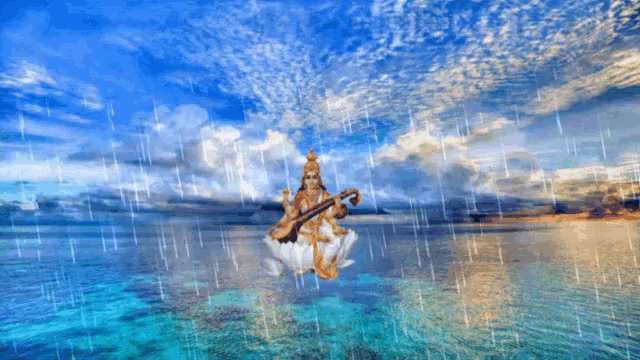 Maa Saraswati Good Morning GIF - Maa Saraswati Good Morning Rainy GIFs