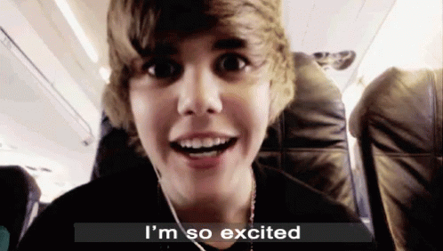 Im So Excited GIF - Justin Bieber Bieber Jbiebs GIFs