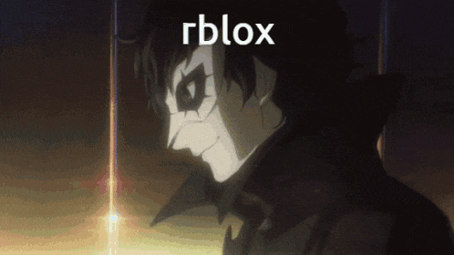 a picture of a man with a mask and the words rblox on the bottom