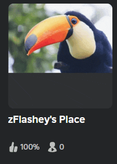 a picture of a toucan with the words zflashey 's place