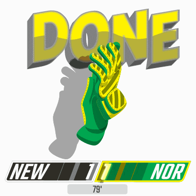 a sign that says well new 11 nor with a green background