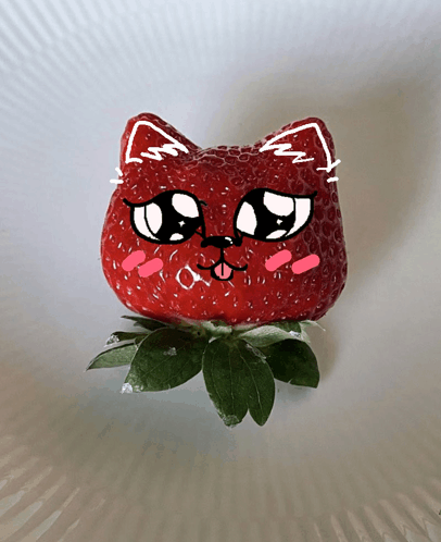 貓草莓 GIF - 貓草莓 GIFs