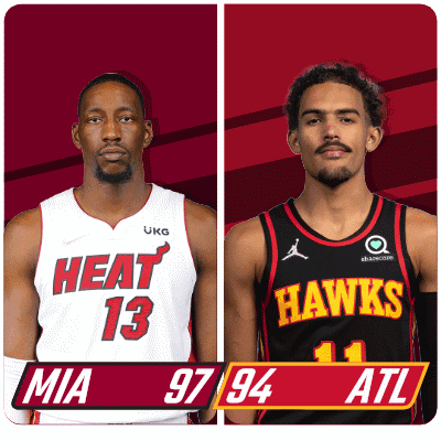 Miami Heat (97) Vs. Atlanta Hawks (94) Post Game GIF