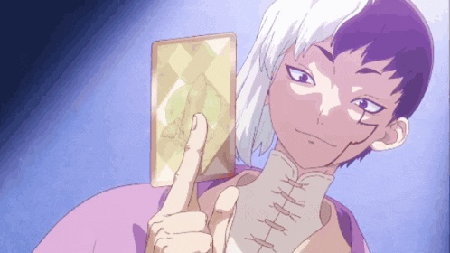 a cartoon character is giving a thumbs up