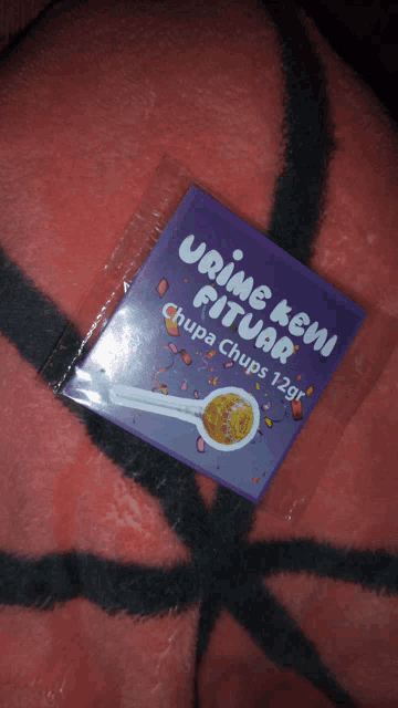 a package of urine ken fituar chupa chups 12gr