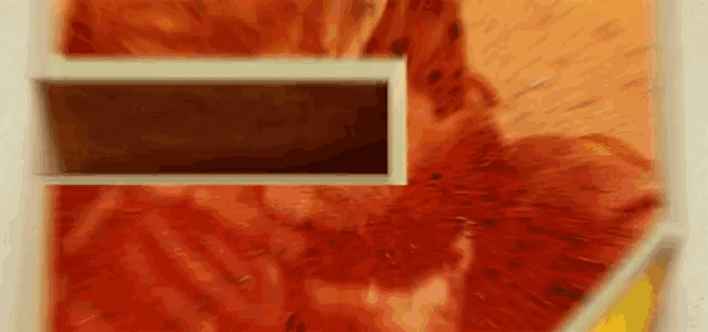 a blurred image of a painting with a square in the middle