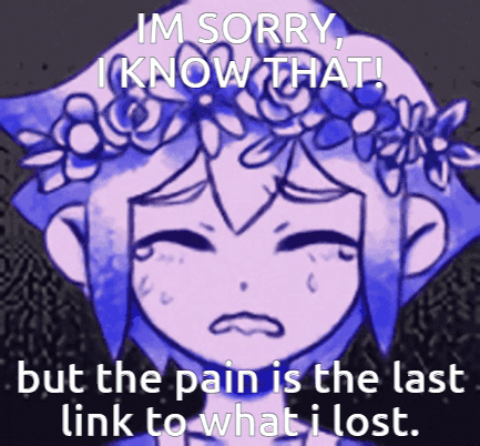 Omori Im Sorry I Keep Doing This To Myself GIF - Omori Im Sorry I Keep Doing This To Myself The Pain Is The Last Thing I Have Of Them GIFs