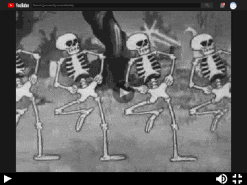 a video of skeletons dancing on youtube