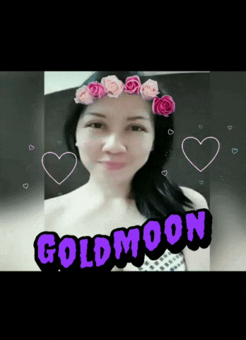 a woman with a flower crown on her head and the word goldmoon written on the bottom