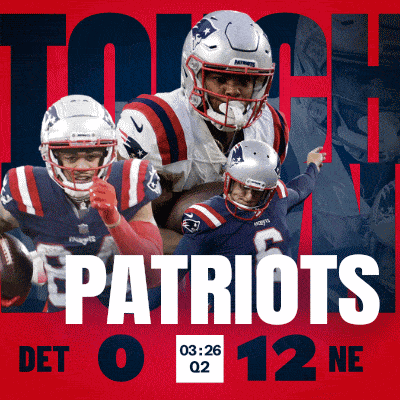 a poster for the patriots showing the time of 3:26 on the bottom