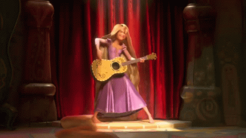 Rocking Out GIF - Tangled Rocking Out Guitar GIFs