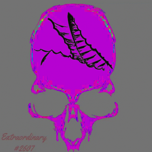 Glitch Skull GIF - Glitch Skull Purple GIFs