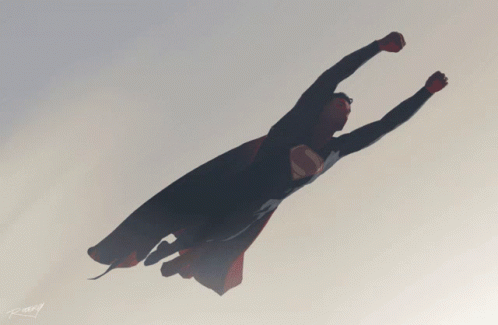 Superman Fly GIF