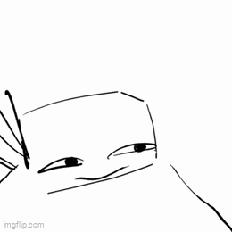 a black and white drawing of a person 's face with a funny face .
