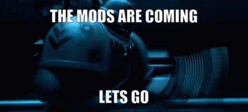 Blue Monika Mods Are Coming GIF - Blue Monika Mods Are Coming Mods GIFs