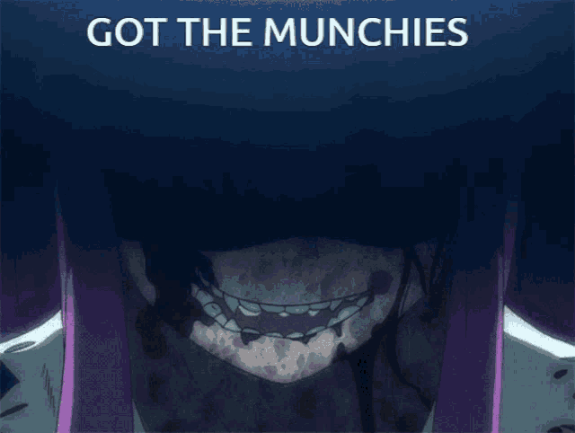 a poster that says got the munchies with a picture of a monster