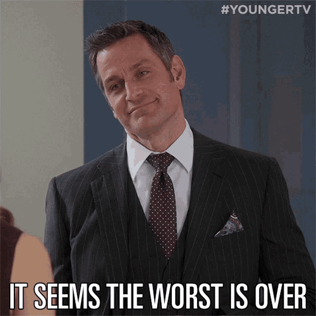 It Seems The Worst Is Over The Bad Is In The Past GIF - It Seems The Worst Is Over The Bad Is In The Past Peter Hermann GIFs