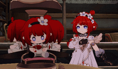 a cartoon character with red hair and blue eyes