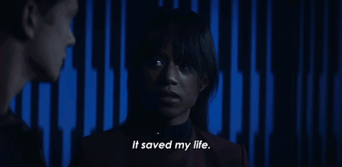 It Saved My Life Ensign Sidney La Forge GIF - It Saved My Life Ensign Sidney La Forge Star Trek Picard GIFs