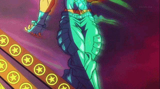 a pixelated image of a cartoon character with tokyo mx in the bottom right corner