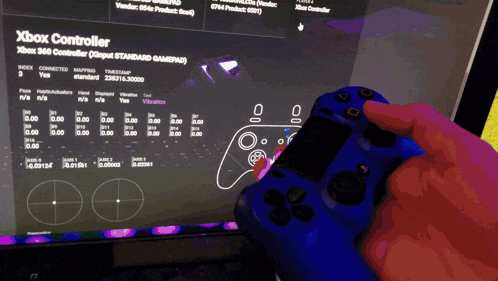an xbox controller is displayed on a screen