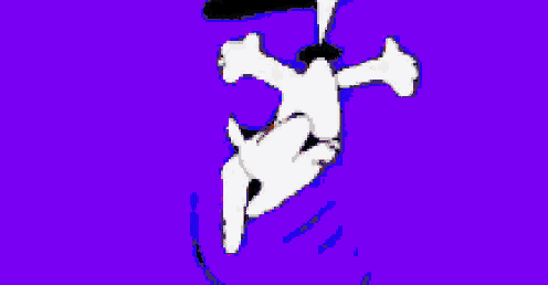 a cartoon of snoopy covering his face with his hands against a blue background