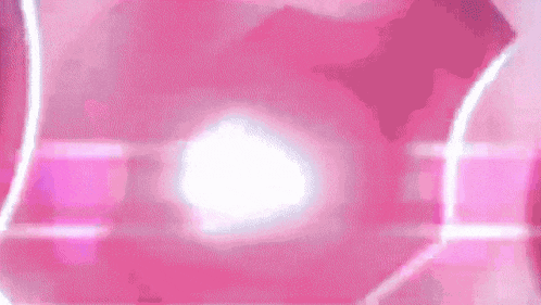 a close up of a pink background with a white glowing object in the middle .