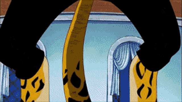 a cartoon drawing of a giraffe 's legs with leopard print