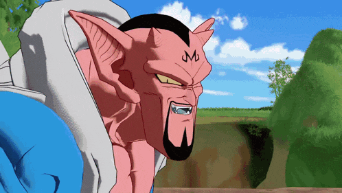 a cartoon drawing of a monster with the letter m on its face